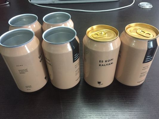 Custom Shrinking Sleeves Aluminum Cans With Lids 12oz 16oz For Small Quantity